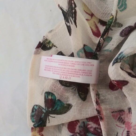 No Boundaries women's size L (11-13) multicolored butterfly print woven tank top - Picture 16 of 16